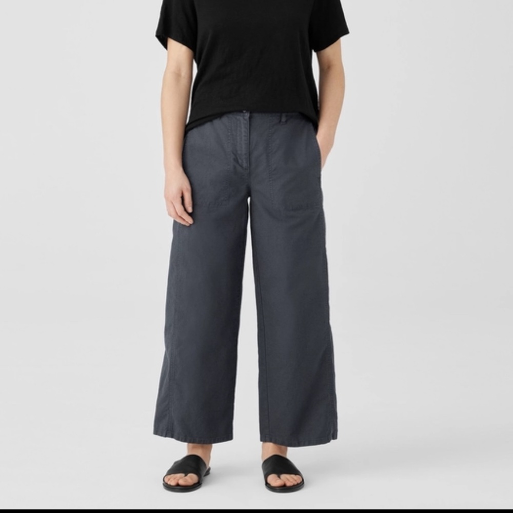 SOLD-Eileen fisher hemp blend pants - Picture 7 of 7